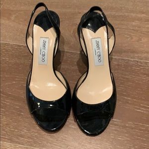 Jimmy Choo peep toe pumps